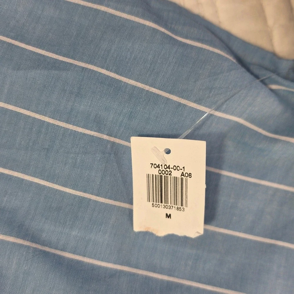 Old Navy Striped Sweetheart Peplum Top Blue White Women Medium New With Tags NWT
